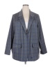 Liverpool Los Angeles Plaid Blue Gray Blazer Size 2X - photo 1