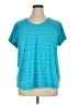 Xersion 100% Polyester Teal Short Sleeve T-Shirt Size 1X - photo 1