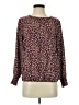 Allison Joy Burgundy Long Sleeve Blouse Size XS - photo 1