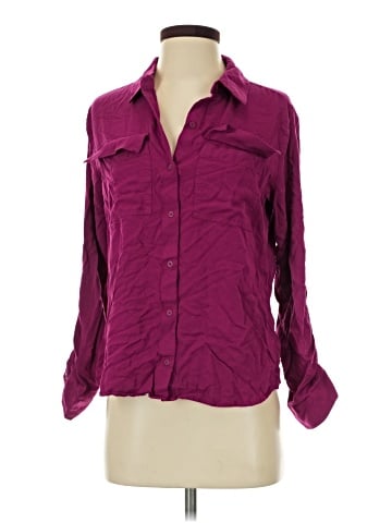Express 3/4 Sleeve Button-Down Shirt (view 1)