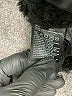 H&M 100% Polyester Black Coat Size S - photo 7