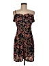Candie's Floral Black Casual Dress Size M - photo 1