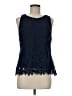 Ultra Pink 100% Polyester Blue Sleeveless Blouse Size M - photo 1