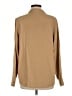 Orvis 100% Silk Solid Tan Long Sleeve Silk Top Size M - photo 2