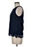 Ultra Pink 100% Polyester Blue Sleeveless Blouse Size M - photo 5