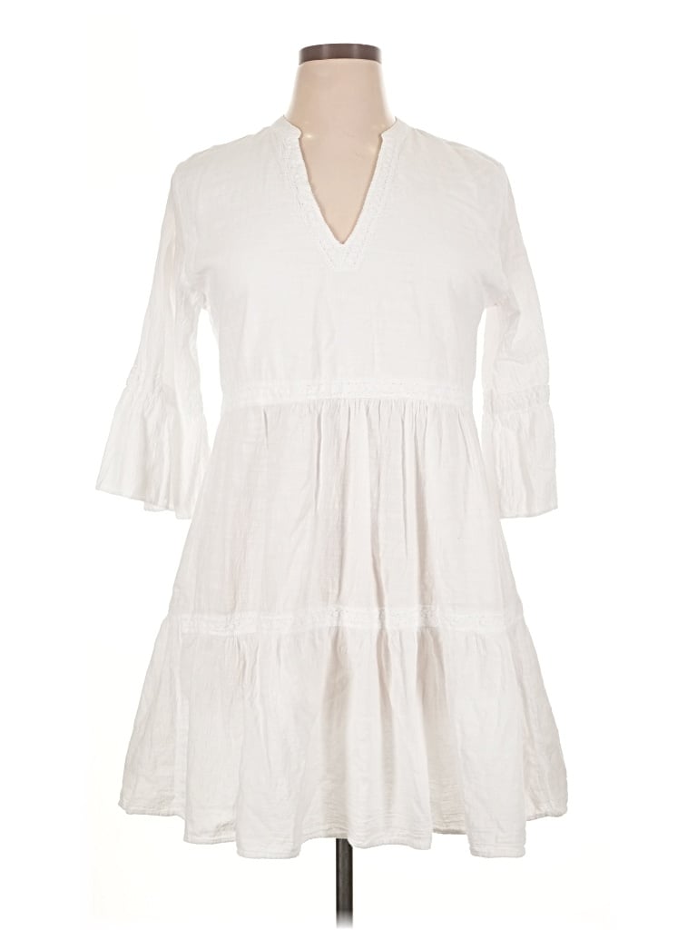 Pre-owned Blanco By Nature Casual Dress In White