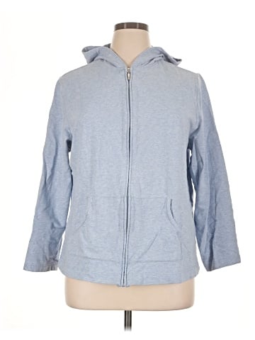 Karen Scott Sport Zip Up Hoodie (view 1)
