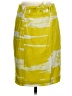 Etcetera Color Block Yellow Casual Skirt Size 4 - photo 1