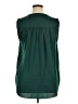 Alfani 100% Polyester Green Sleeveless Blouse Size XL - photo 2