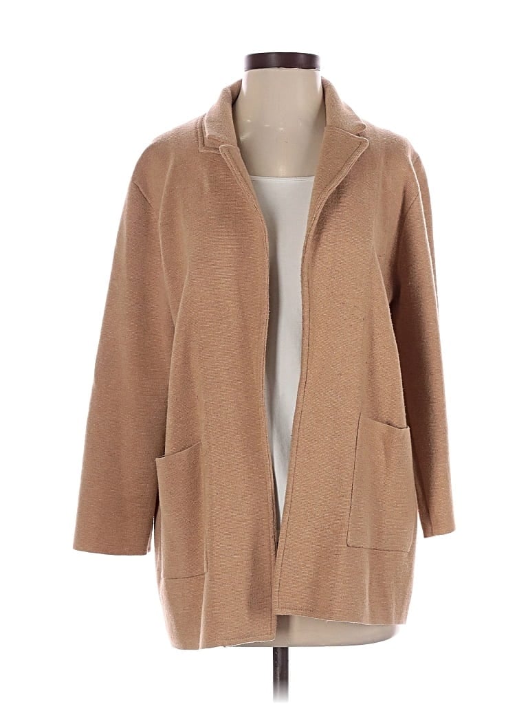 Pre-owned J.crew 365 Cardigan Sweater In Tan
