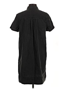 Madewell Denim Short-Sleeve Popover Shirtdress in Lunar Wash (view 2)