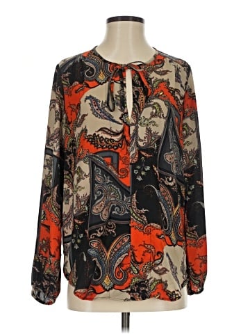 Joan Vass Long Sleeve Blouse (view 1)