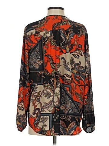 Joan Vass Long Sleeve Blouse (view 2)