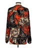 Joan Vass 100% Polyester Paisley Black Long Sleeve Blouse Size S - photo 2