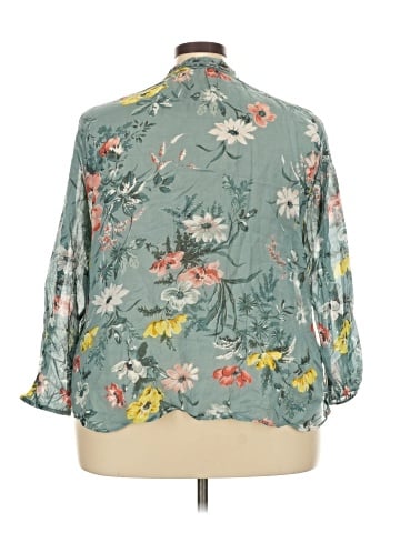 Ann Taylor LOFT 3/4 Sleeve Blouse (view 2)