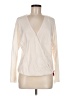 Vince. 100% Triacetate Ivory Long Sleeve Top Size M - photo 1