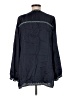 Calypso St. Barth 100% Silk Blue Long Sleeve Silk Top Size Med (1) - photo 2