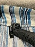 Zattcas 100% Rayon Stripes Blue Shorts Size M - photo 3