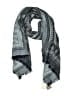 J.Jill 100% Cotton Jacquard Blue Gray Scarf One size - photo 1