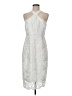 Likely 100% Polyester Silver Cocktail Dress Size 8 - photo 1