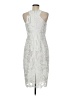 Likely 100% Polyester Silver Cocktail Dress Size 8 - photo 2