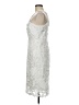 Likely 100% Polyester Silver Cocktail Dress Size 8 - photo 5