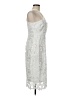 Likely 100% Polyester Silver Cocktail Dress Size 8 - photo 4