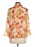 Notations 100% Polyester Floral Orange 3/4 Sleeve Blouse Size M - photo 2