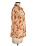 Notations 100% Polyester Floral Orange 3/4 Sleeve Blouse Size M - photo 4