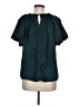 Umgee 100% Polyester Teal Short Sleeve Blouse Size M - photo 2