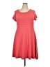 Avenue Solid Pink Casual Dress Size 18 - 20 Plus - photo 1