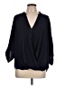 Lush 100% Polyester Black 3/4 Sleeve Blouse Size L - photo 1