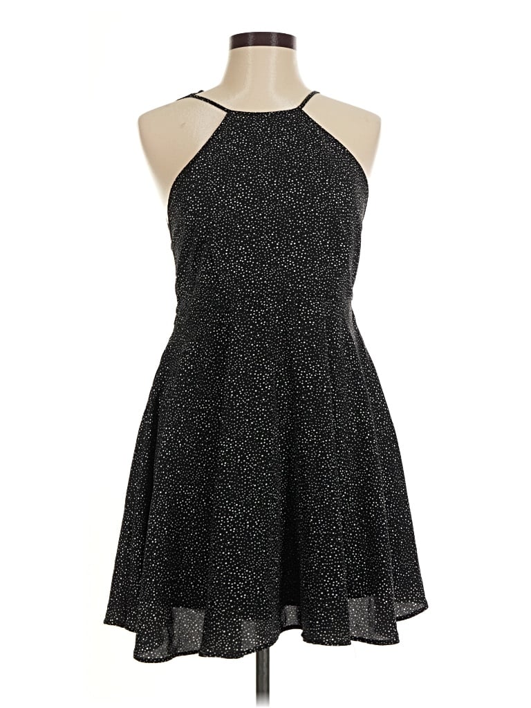 Pre-owned Paper Crane Cocktail Dress In Black