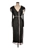 Mac Duggal 100% Polyester Gray Silver Cocktail Dress Size 8 - photo 1