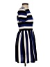 Aqua Stripes Blue Casual Dress Size S - photo 4