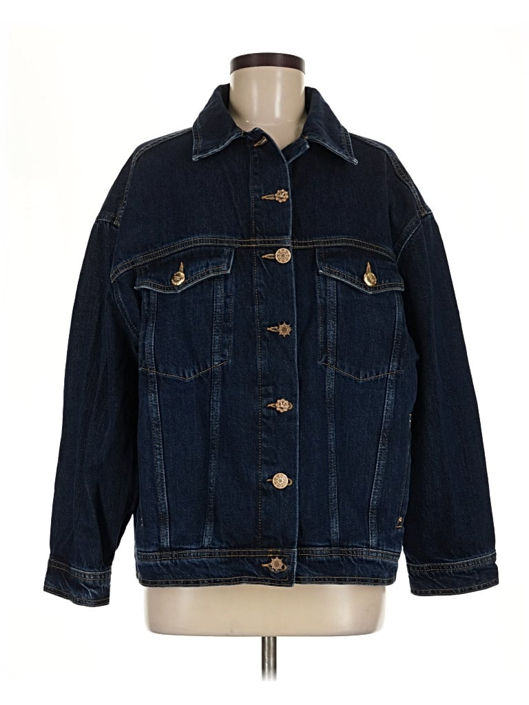 Pre-owned Farm Rio Denim Jacket In Blue
