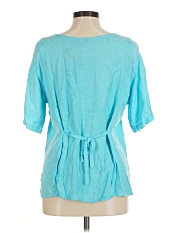 Flower Short Sleeve Blouse (view 2)