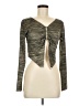 Cider Gray Brown Long Sleeve Top Size M - photo 1