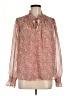 Ann Taylor LOFT 100% Polyester Red Long Sleeve Blouse Size M - photo 1