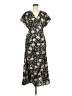 Unbranded 100% Polyester Paisley Black Casual Dress Size M - photo 1