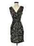 Iz Byer Animal Print Gray Cocktail Dress Size S - photo 1