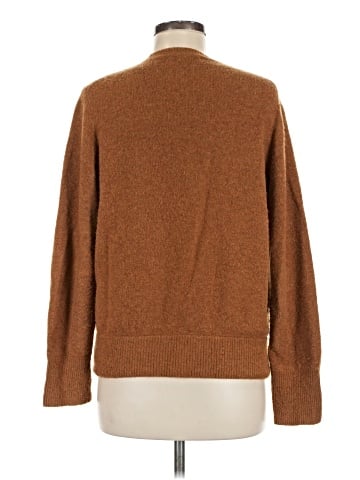 Madewell Wrap-Front Pullover Sweater in Coziest Yarn (view 2)