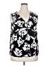 INC International Concepts Black Sleeveless Blouse Size 2X - photo 1