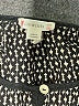 Crewcuts 100% Cotton Houndstooth Black 3/4 Sleeve Blouse Size 16 - photo 3