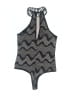 Privy Chevron-herringbone Black One Piece Swimsuit Size M - photo 2