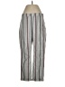 Free People Stripes Silver Casual Pants Size 4 - photo 1