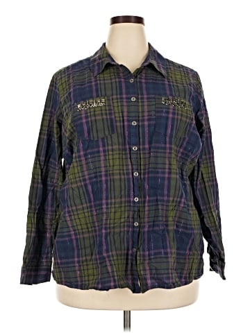 DressBarn Long Sleeve Button-Down Shirt (view 1)