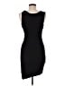 Bebe Solid Black Cocktail Dress Size M - photo 2