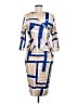 Unbranded Graphic Tan Cocktail Dress Size M - photo 2