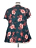 Torrid Teal Short Sleeve Blouse Size 3X Plus (3) - photo 2